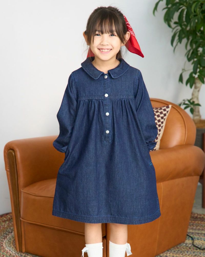 Girlsデニムシャツワンピース | ゴールデンベアストア