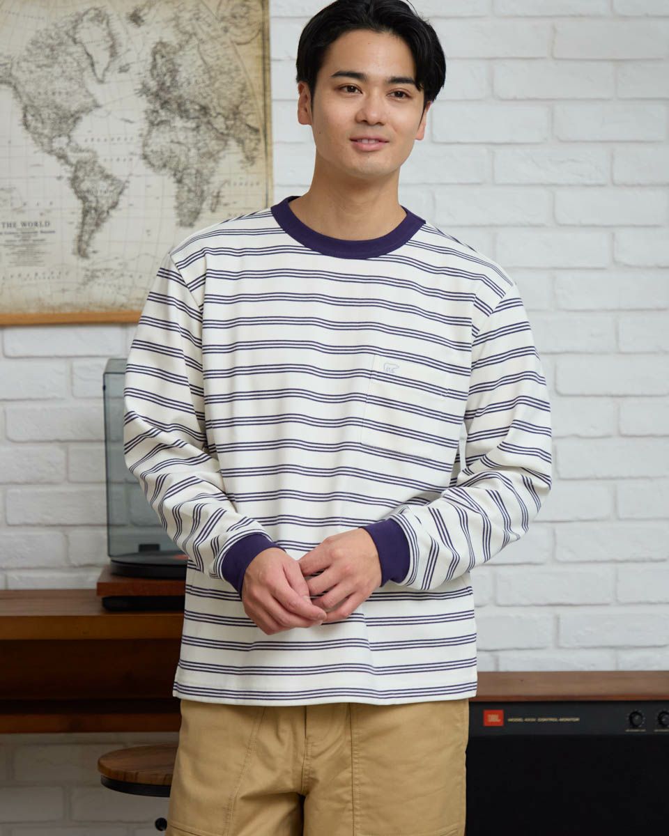 ボーダー長袖Tシャツ