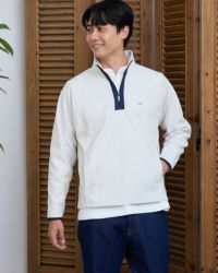 ハーフZIPスウェット