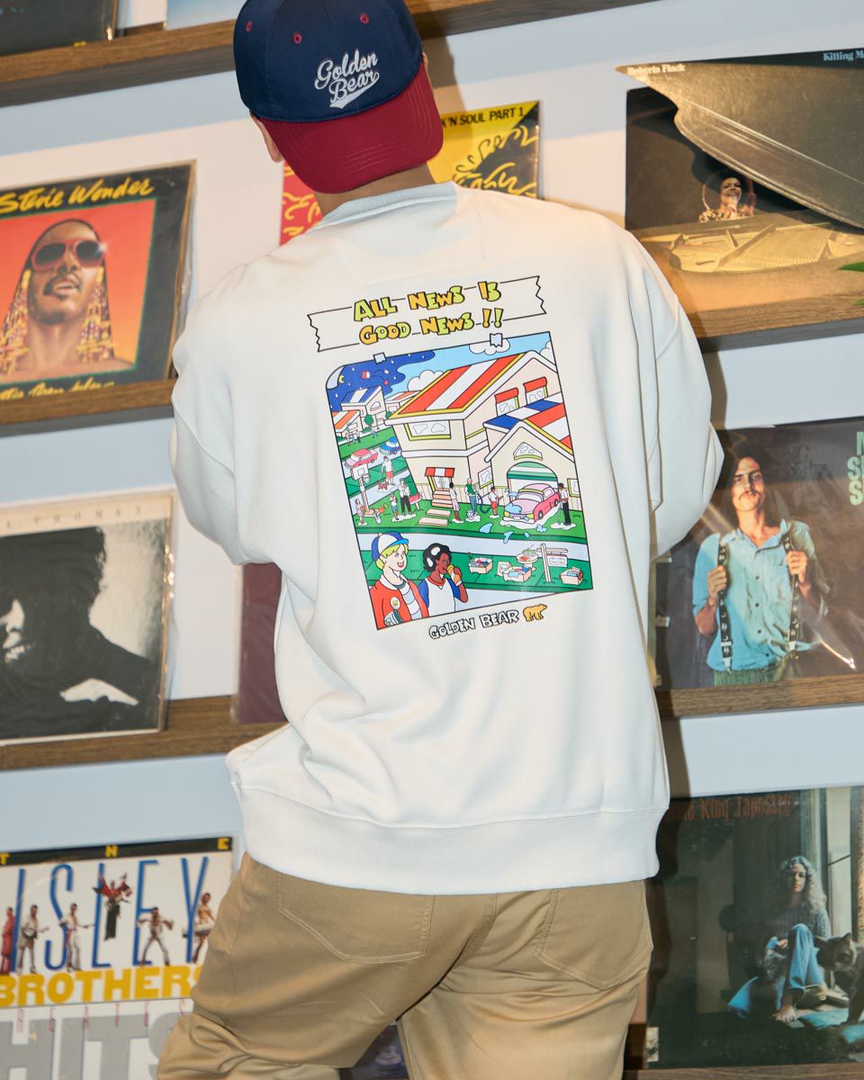 バックプリントスウェット/YUTAKA NOJIMAコラボレーション