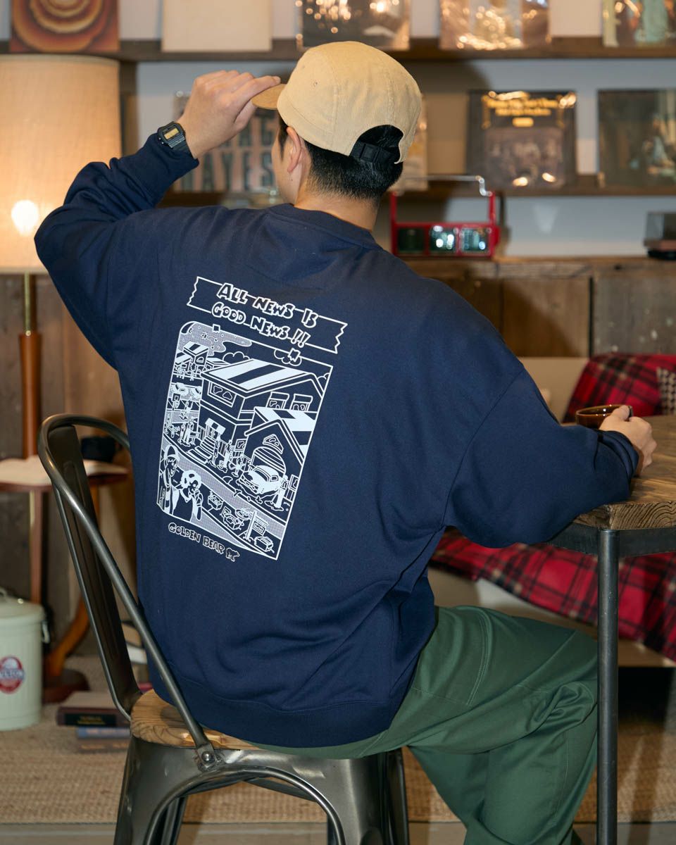 バックプリントスウェット/YUTAKA NOJIMAコラボレーション