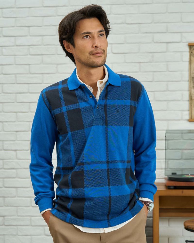 Golden Bear長袖チェックポロシャツ | ゴールデンベアストア