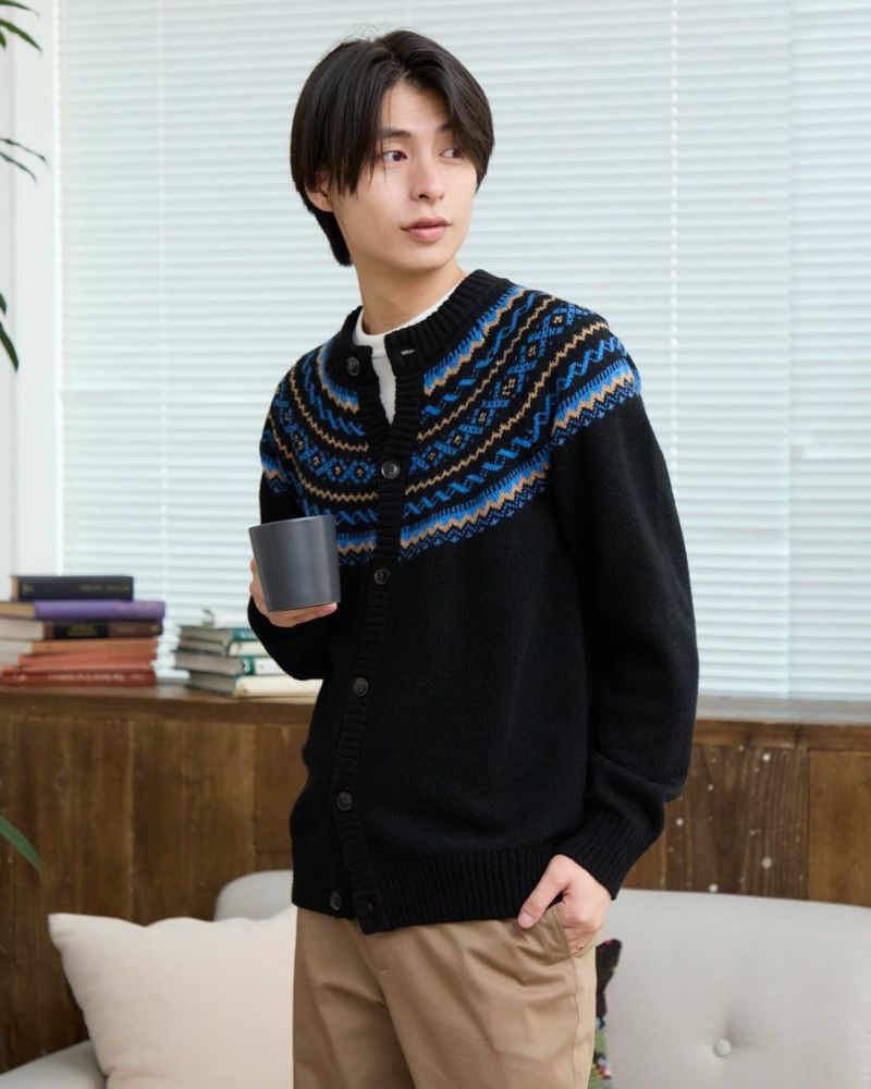 Golden Bear求心柄ニットカーディガン | ゴールデンベアストア