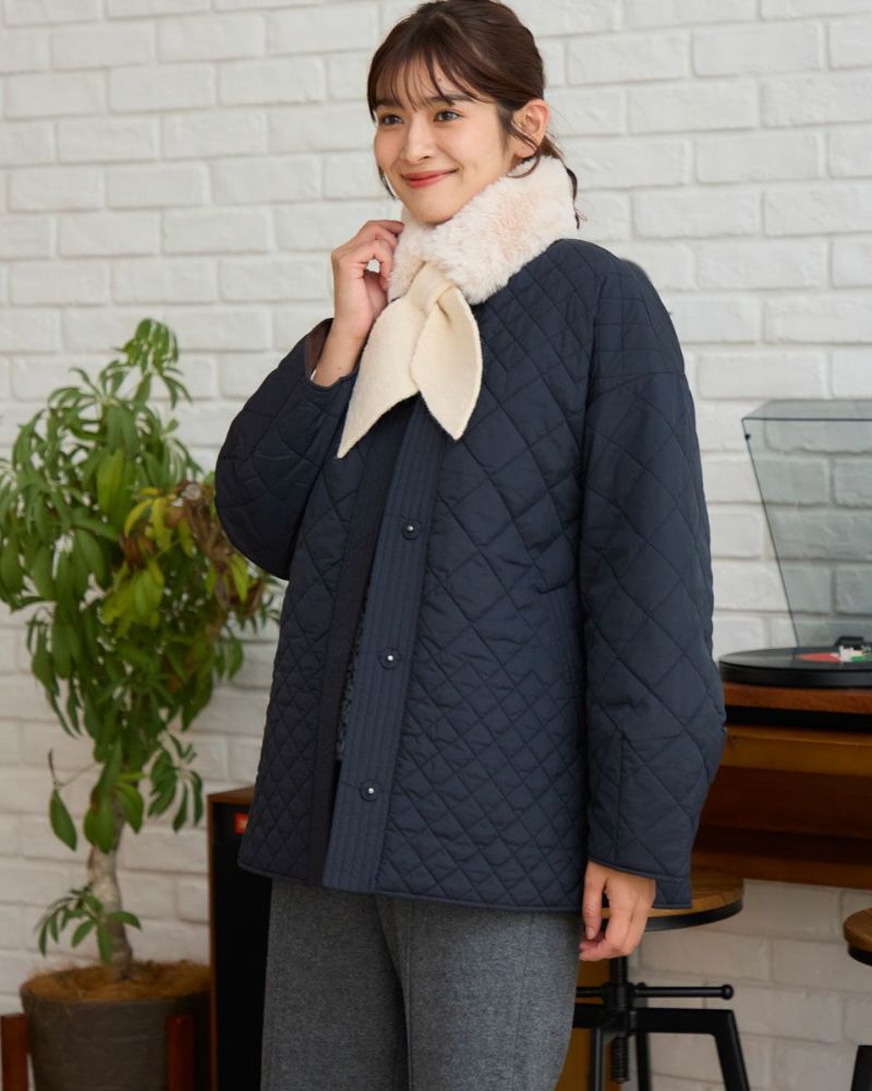 【日本未発売】 ホワイトレーベル　リバーシブル　キルティングジャケット 新品 White Labelリバーシブルキルトジャケット | ゴールデンベアストア