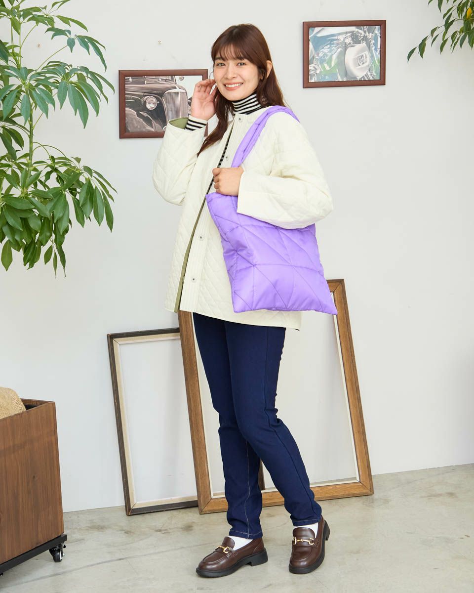 White Labelリバーシブルキルトジャケット | ゴールデンベアストア