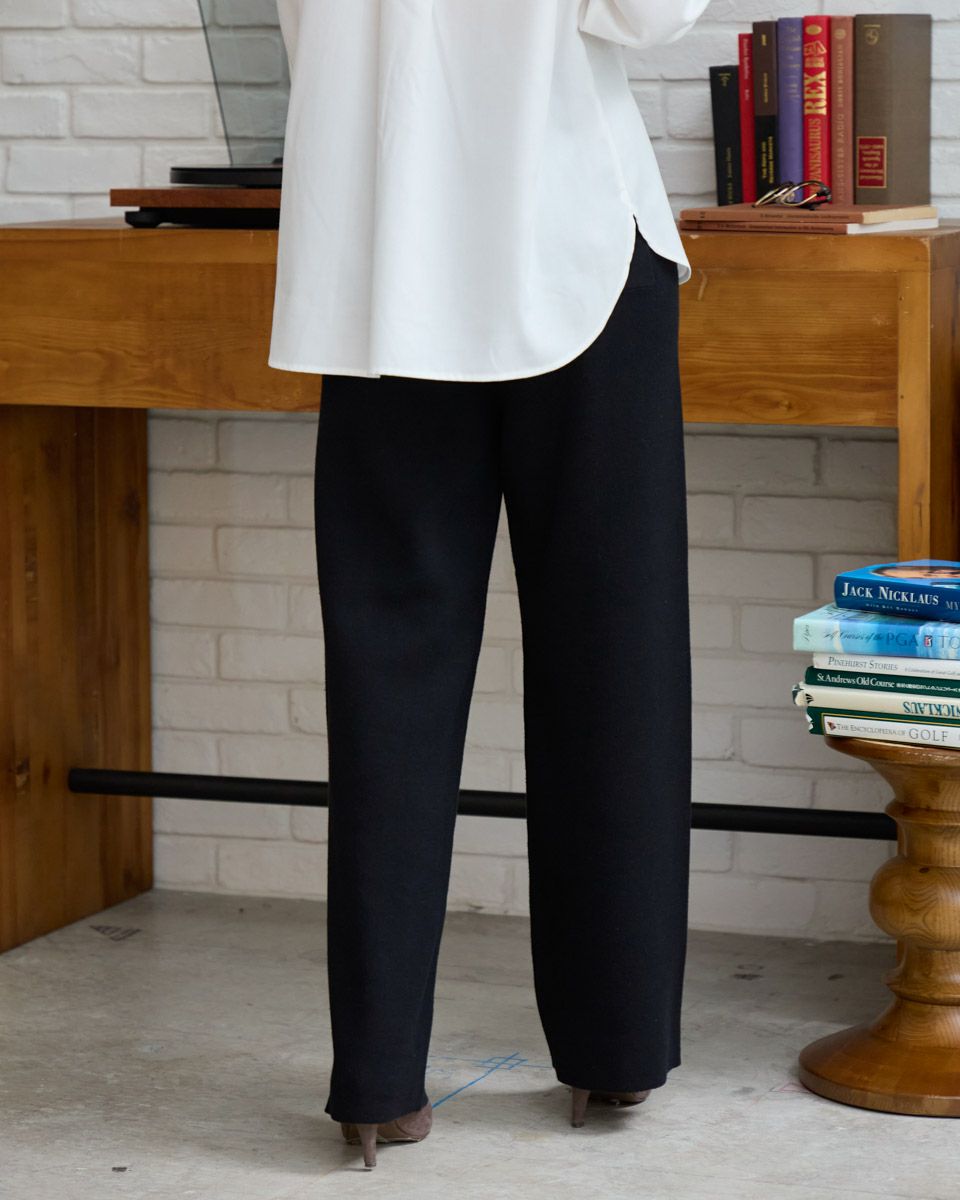 White Labelダブルフェイスニットパンツ | ゴールデンベアストア