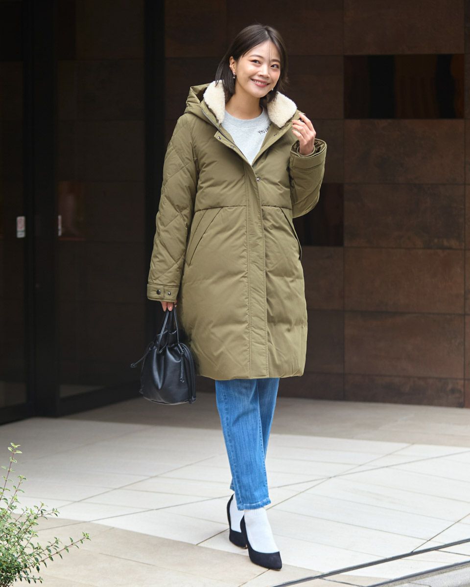Queen Sizeファー付きダウンコート | ゴールデンベアストア