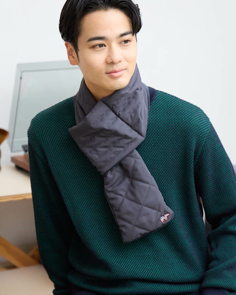 中綿キルトマフラー