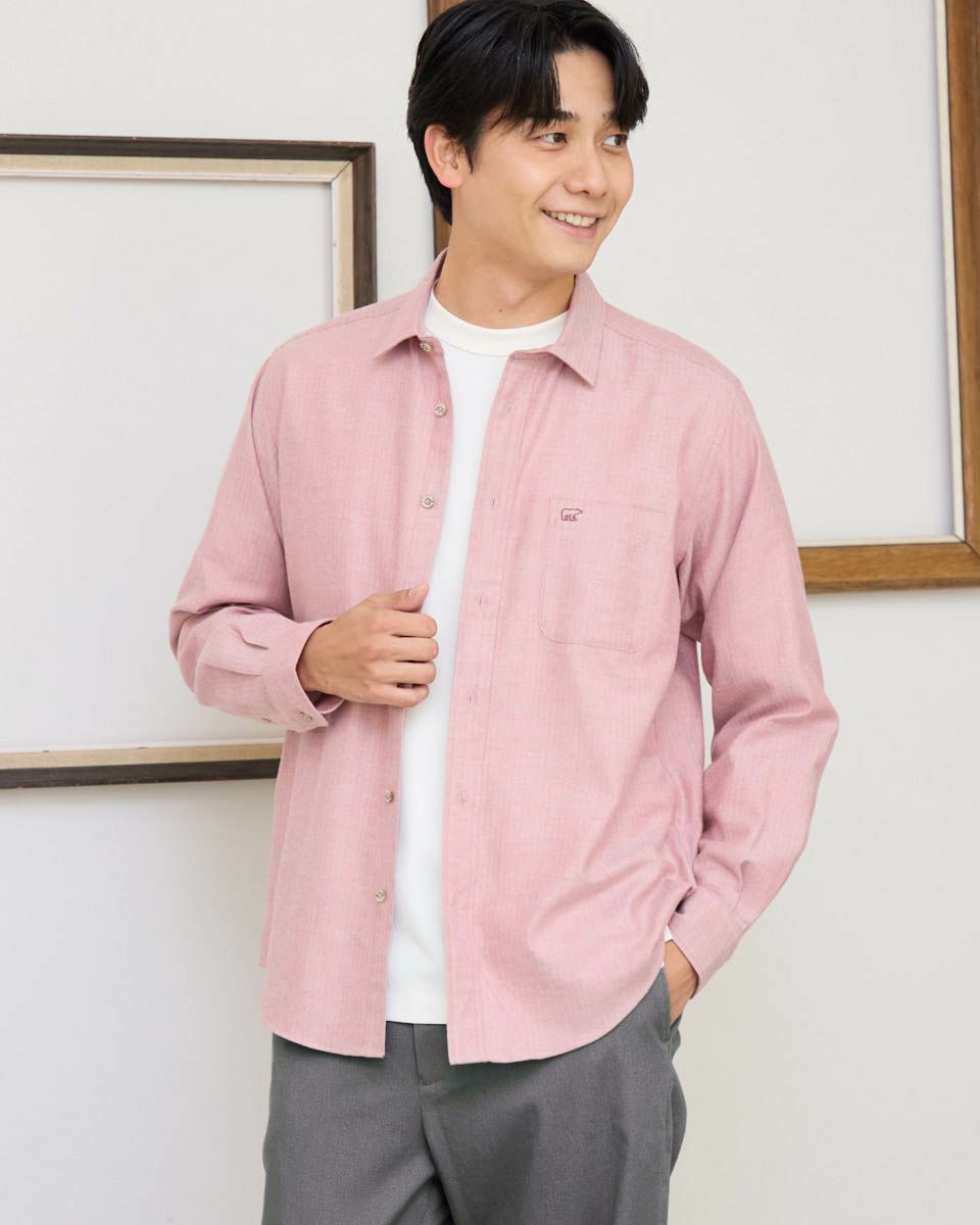 ヘリンボーンシャツ