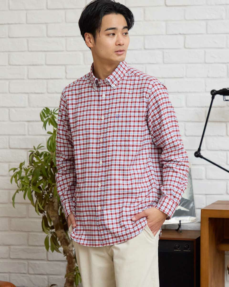 チェックBDシャツ