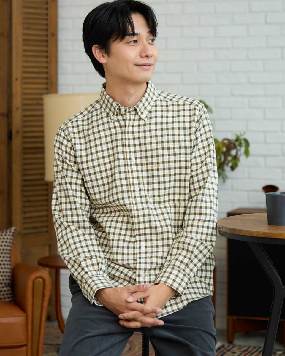 チェックBDシャツ