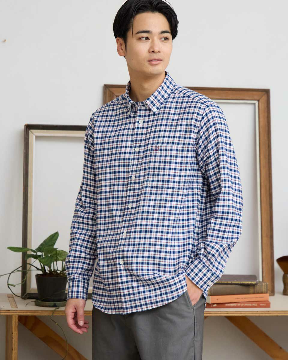 チェックBDシャツ