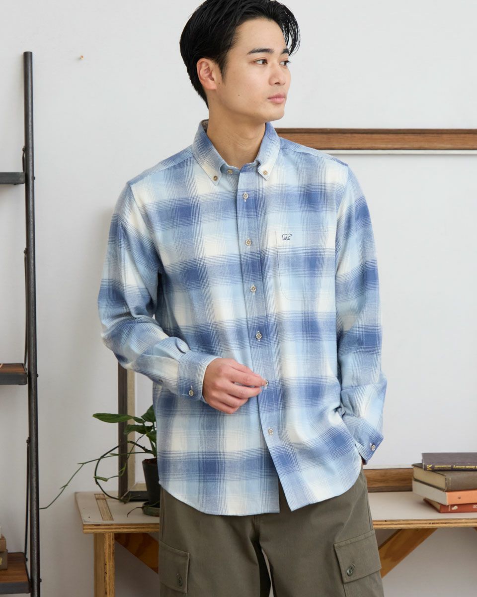 チェックBDシャツ