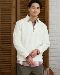 ハーフZIPスウェット