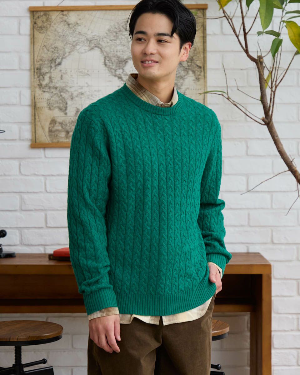 洗えるGBラムウールニット