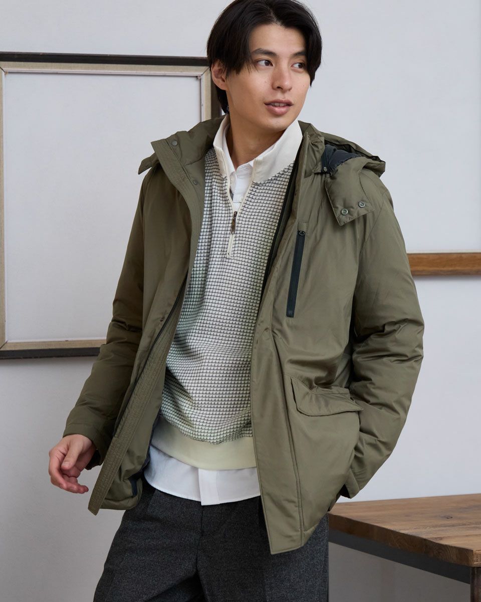 撥水ダウンコート