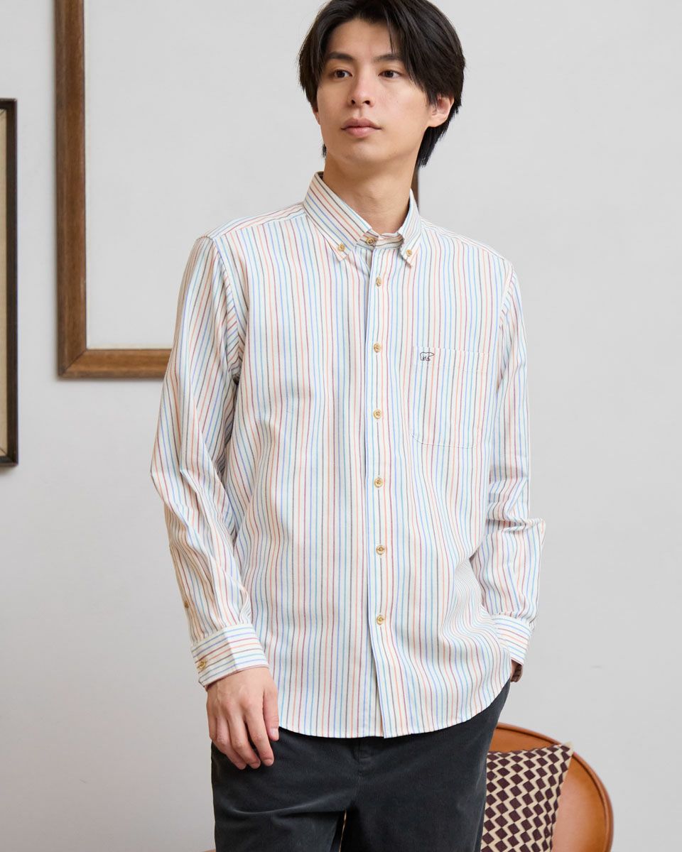 ストライプBDシャツ