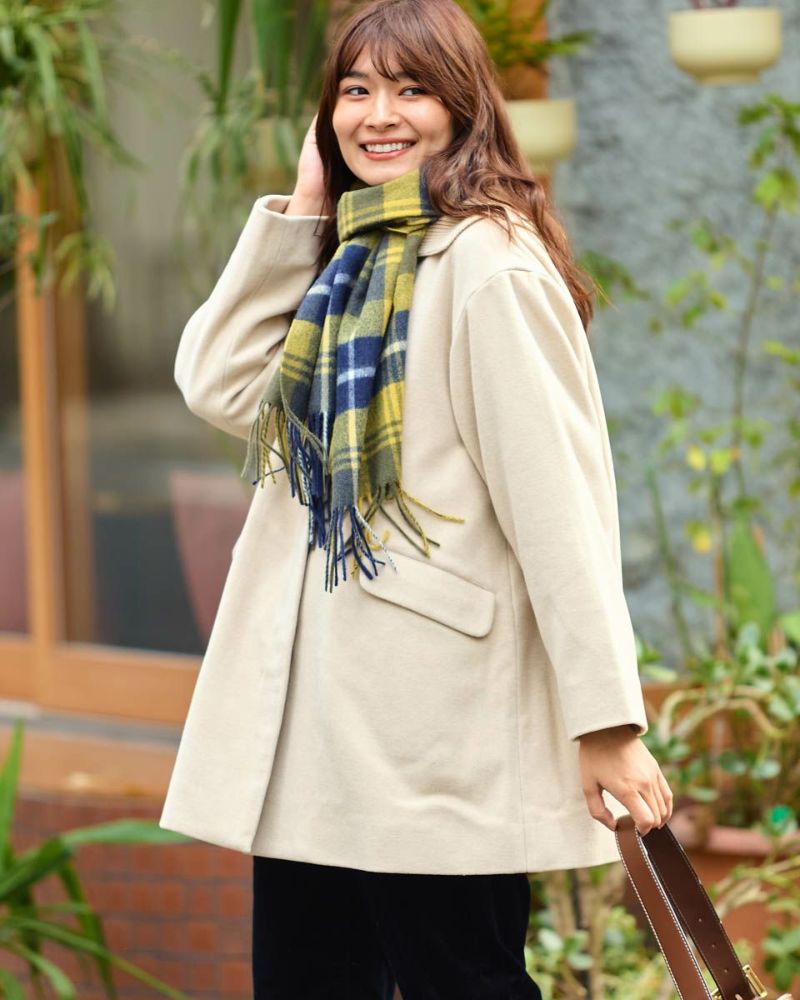 Golden Bearリブ襟ウール混コート | ゴールデンベアストア