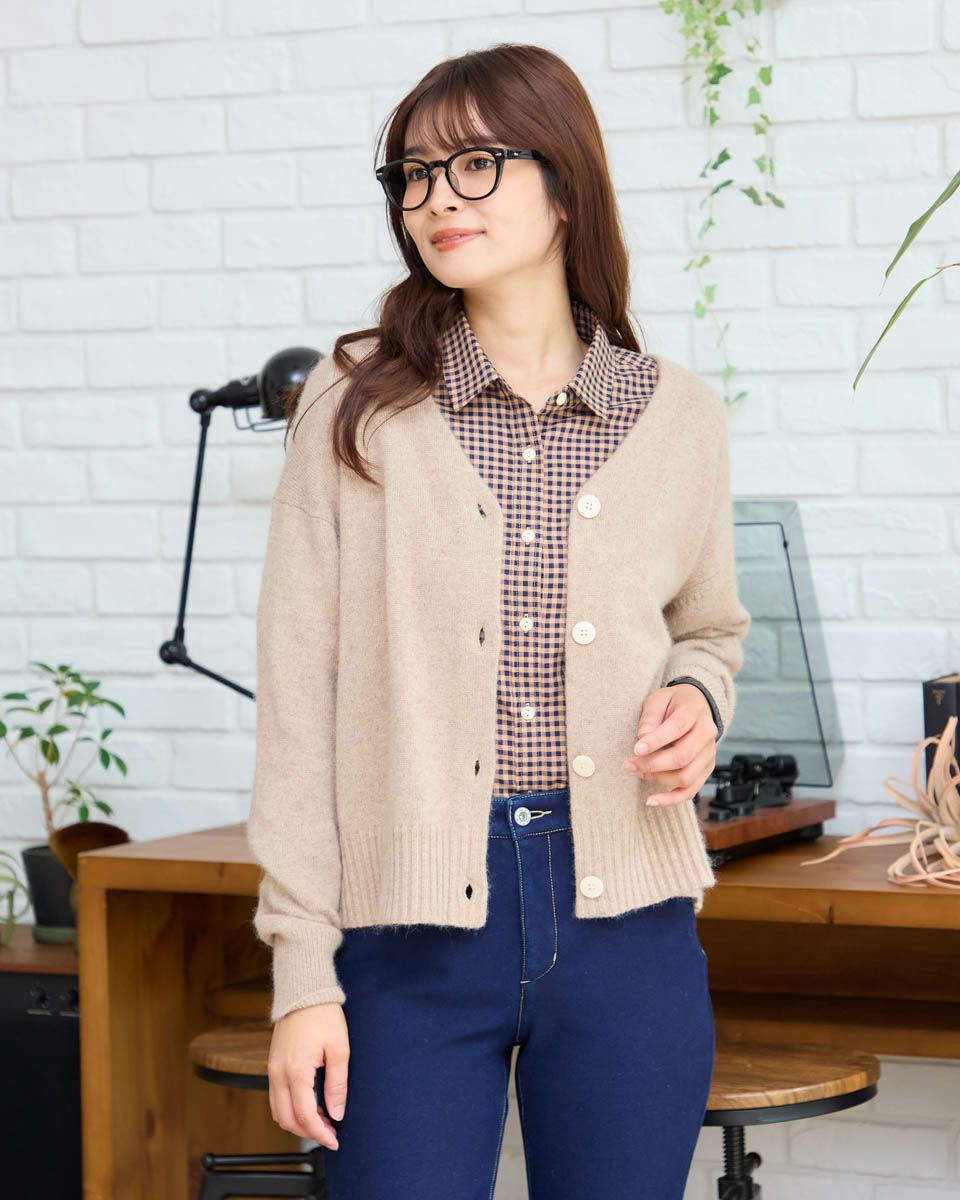 Golden Bearラクーン混カーディガン | ゴールデンベアストア