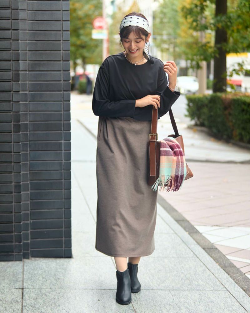 White Labelチェック柄ポンチワンピース | ゴールデンベアストア