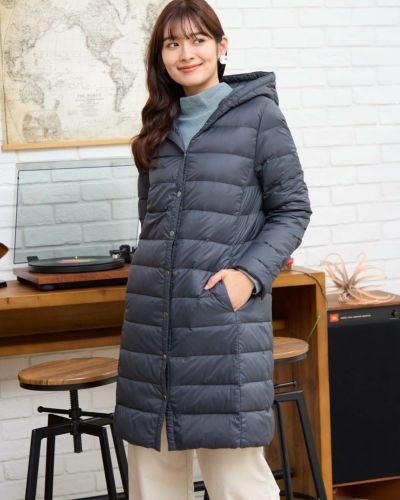 Queen Size洗える軽量ダウンロングコート | ゴールデンベアストア