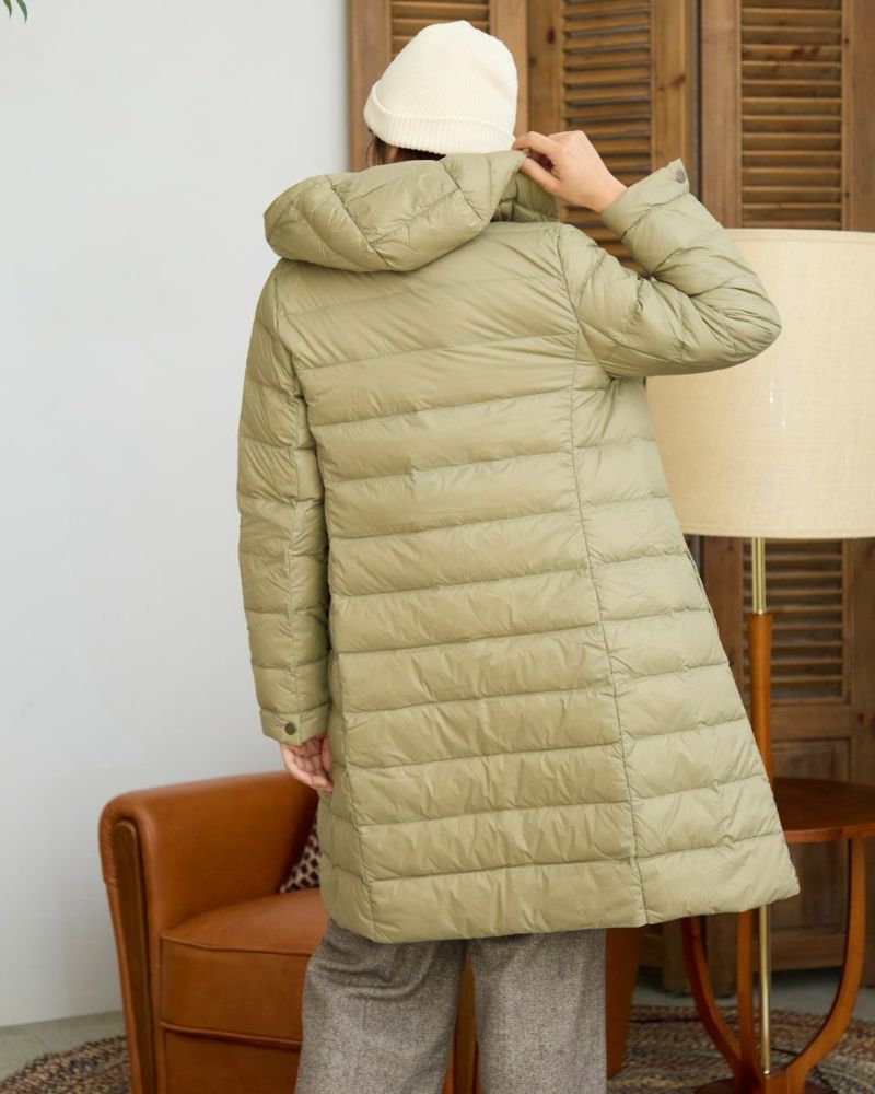 Queen Size洗える軽量ダウンロングコート | ゴールデンベアストア