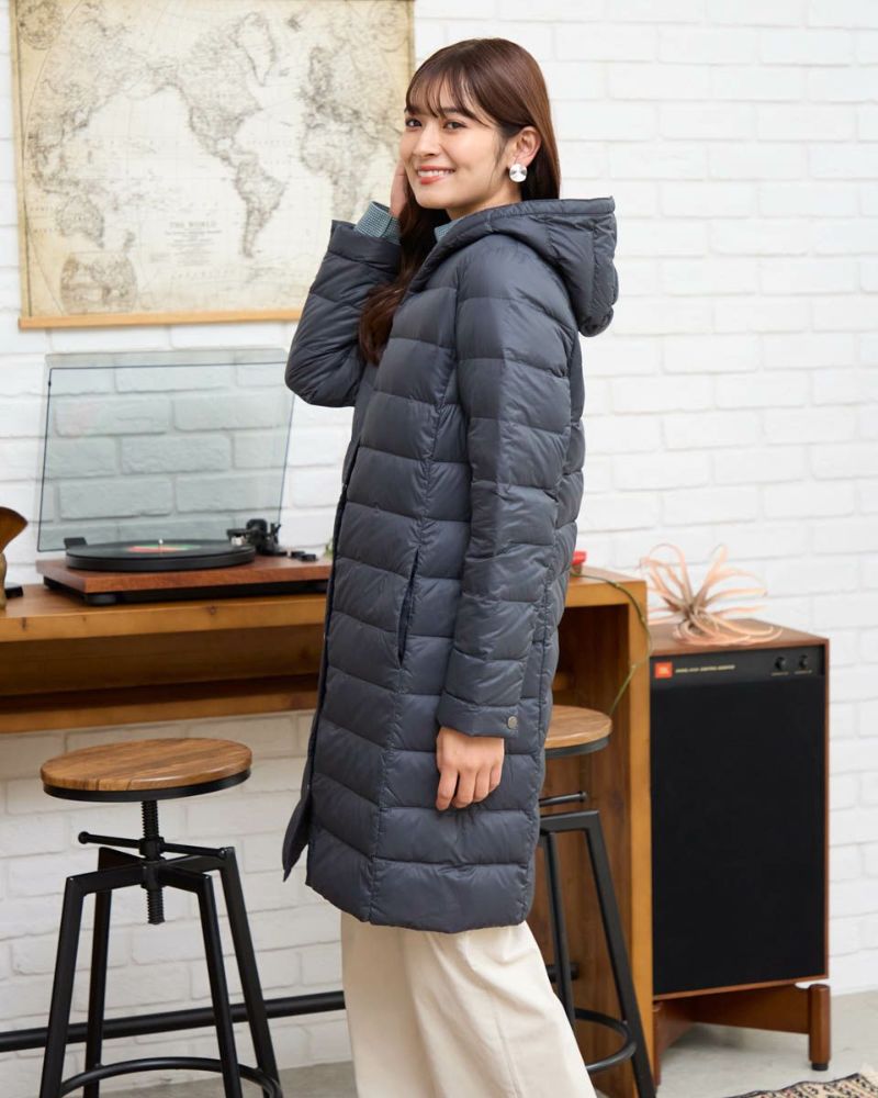Queen Size洗える軽量ダウンロングコート | ゴールデンベアストア