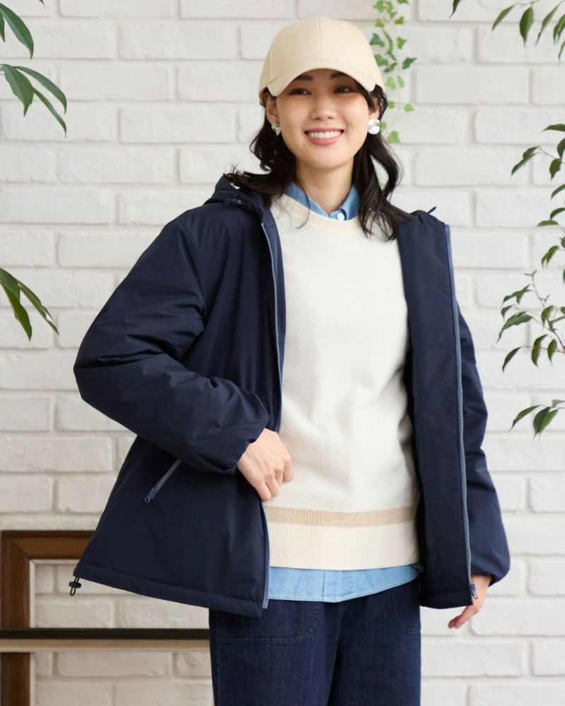 【美品】ゴールデンベア　中わたリバーシブルジャケット　フード付　　サイズLL Golden Bear中綿フードジャケット | ゴールデンベアストア