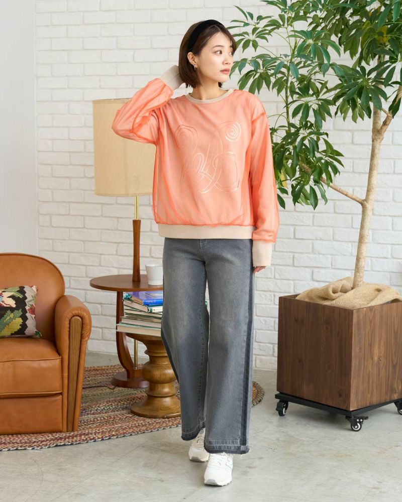 先行予約】White Labelチュールレイヤードプルオーバー 1月中旬発送