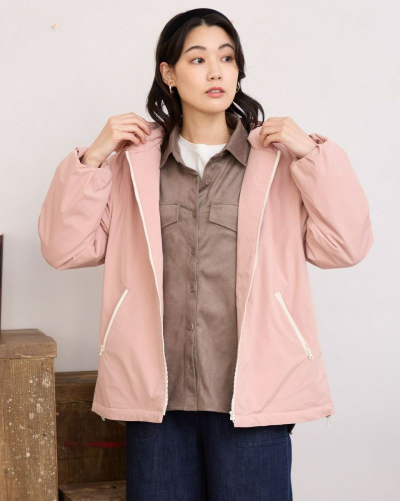 【連休限定価格】AKRIS PUNTO フード付き✨中綿コート✨ピンクカラー 先行予約】Queen Size中綿フードジャケット 1月中旬発送予定