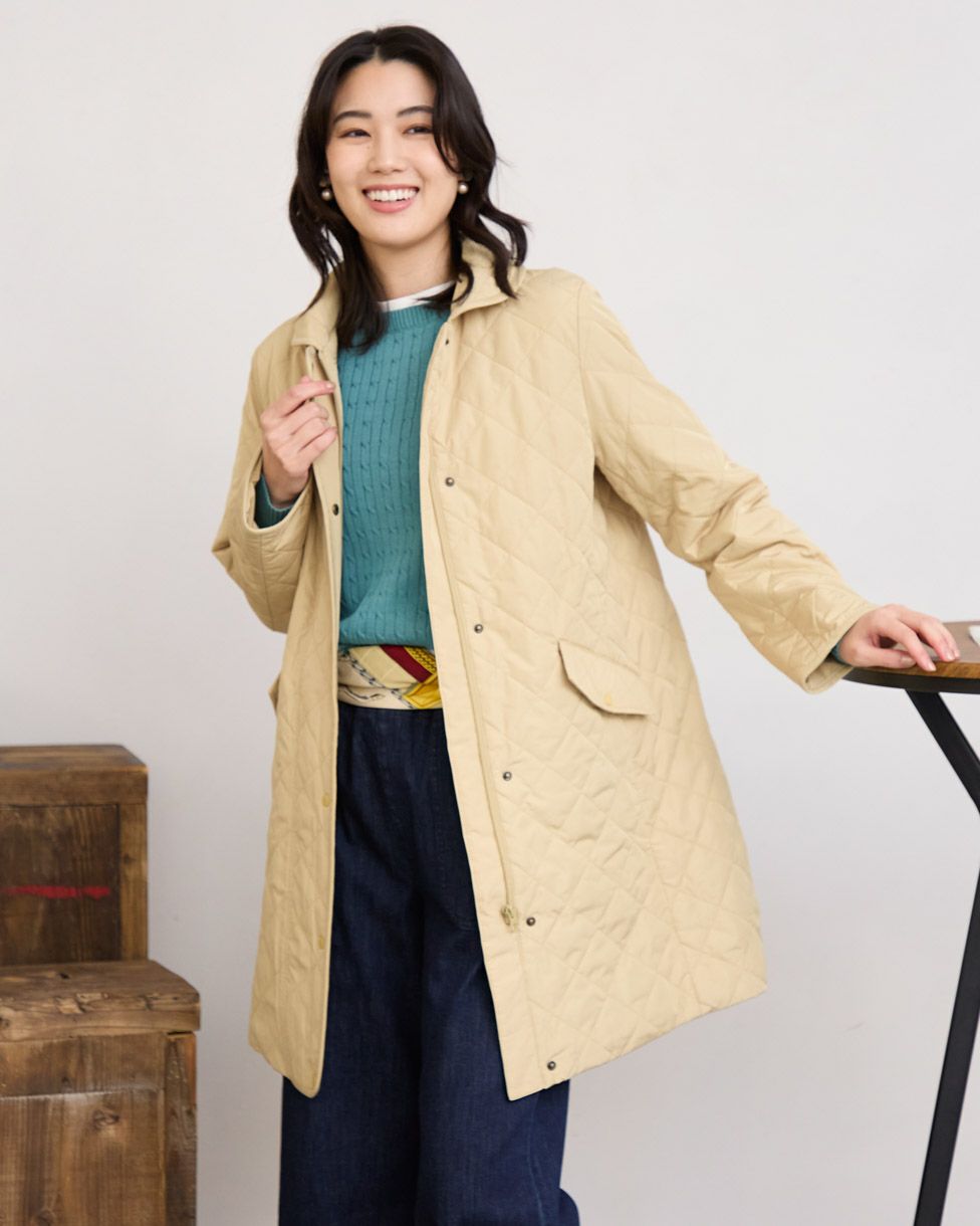 QUEEN SIZEキルトロングコート | ゴールデンベアストア