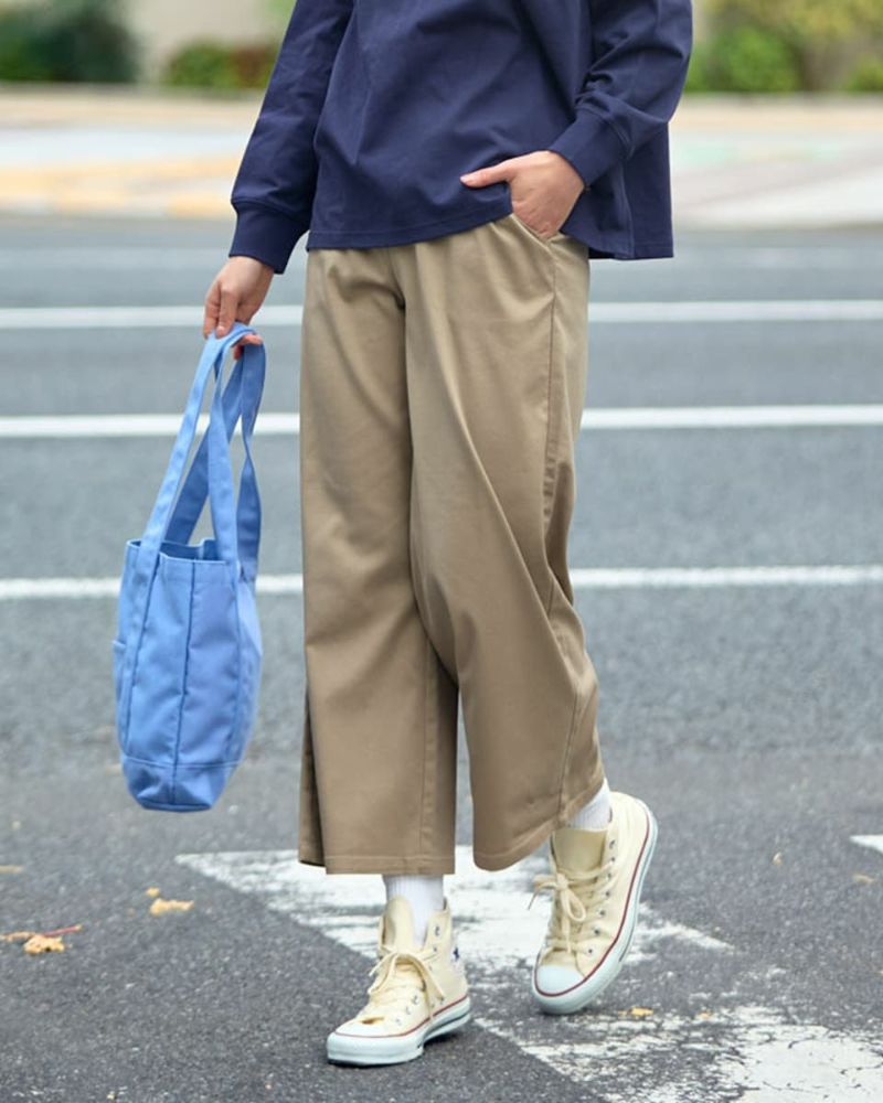 Queen Sizeリブ付きガウチョパンツ | ゴールデンベアストア