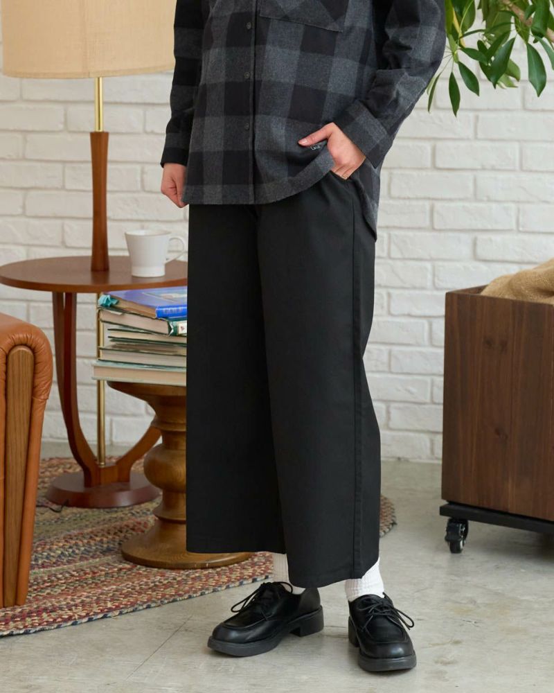 Queen Sizeリブ付きガウチョパンツ | ゴールデンベアストア