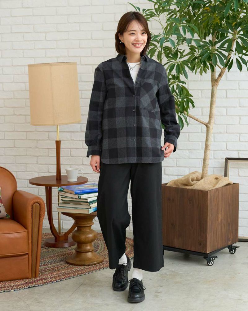 Queen Sizeリブ付きガウチョパンツ | ゴールデンベアストア