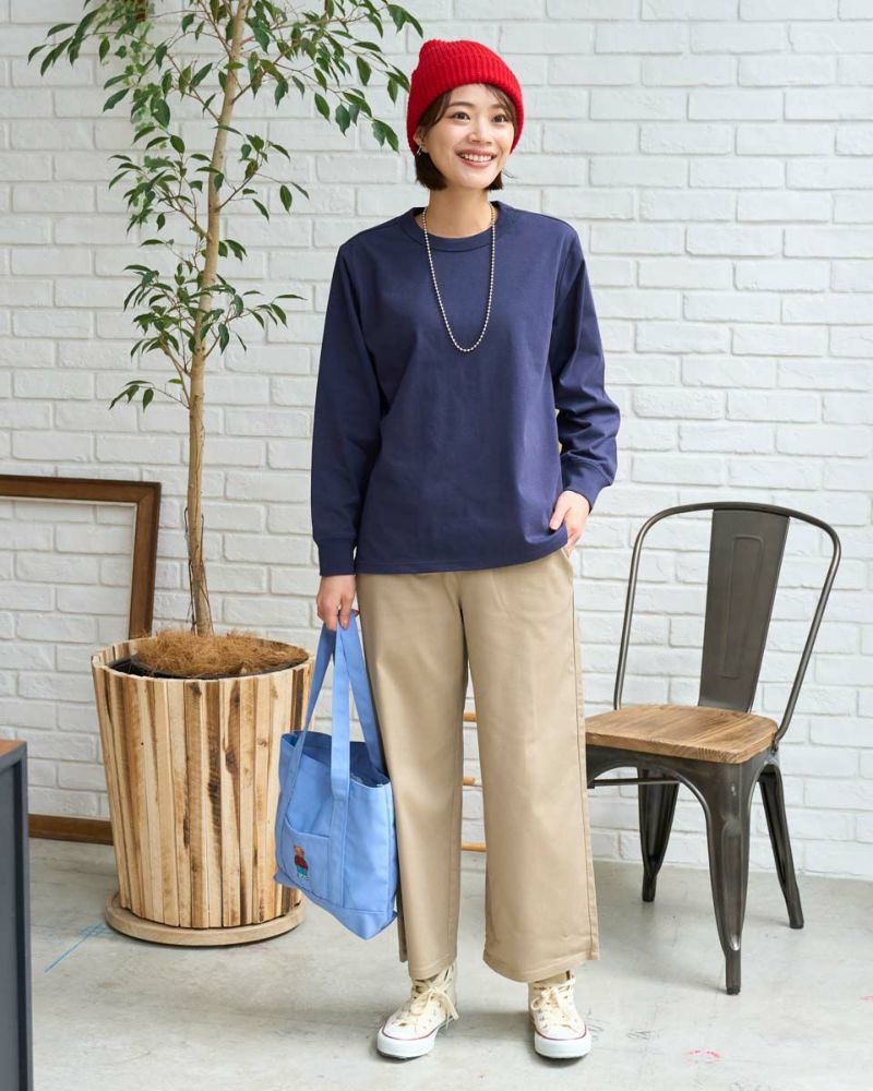 Queen Sizeリブ付きガウチョパンツ | ゴールデンベアストア