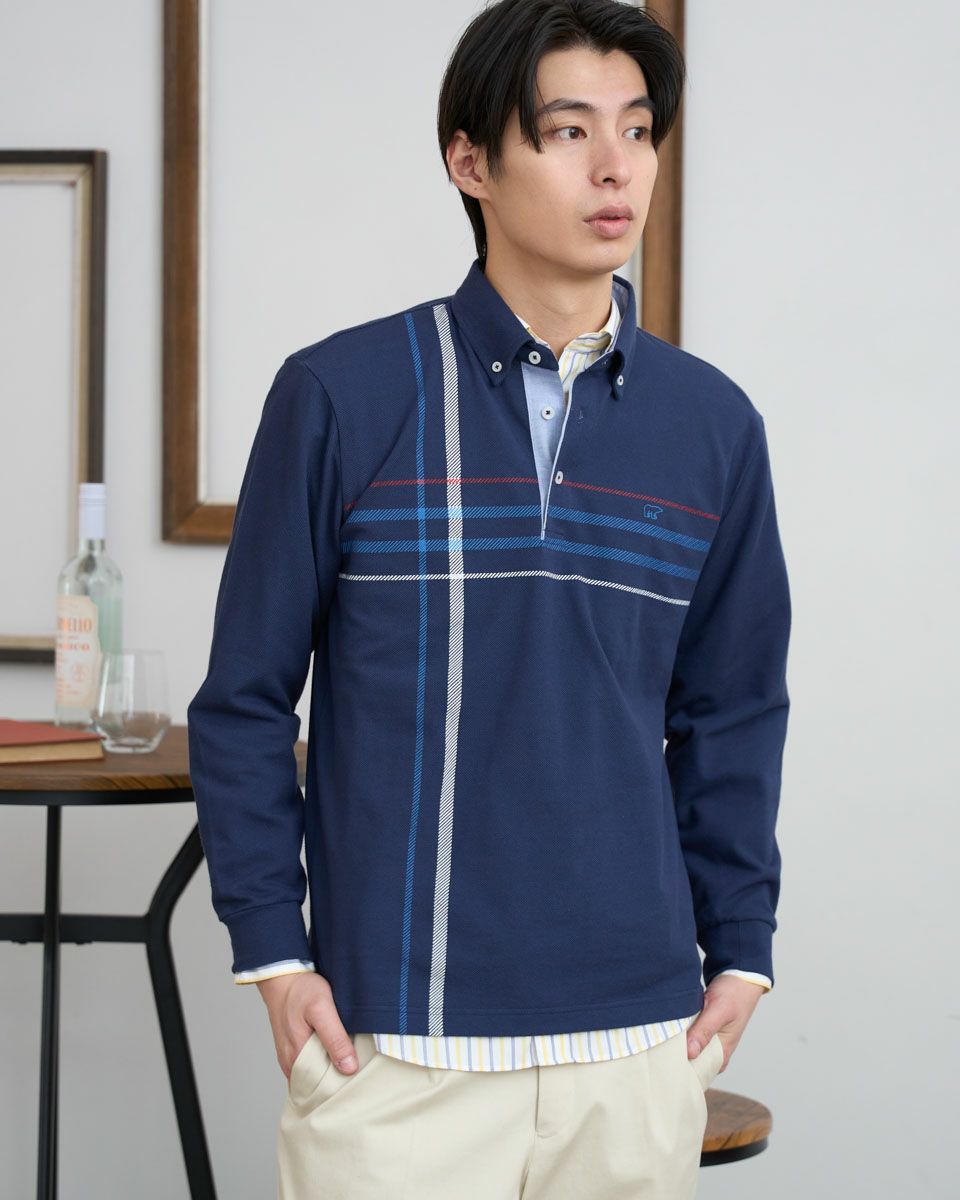 Golden Bear長袖チェックポロシャツ | ゴールデンベアストア