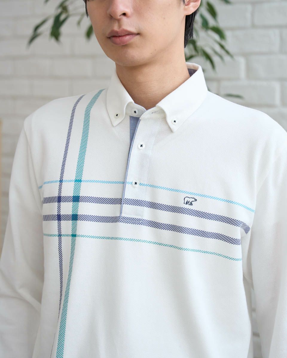 Golden Bear長袖チェックポロシャツ | ゴールデンベアストア