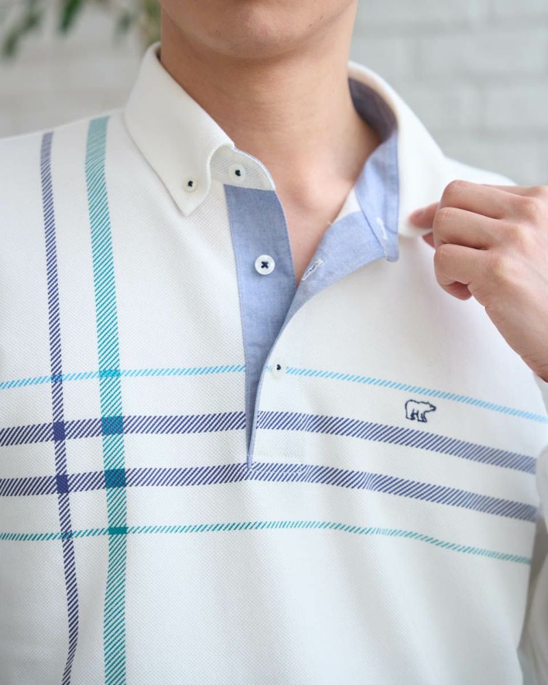 Golden Bear長袖チェックポロシャツ | ゴールデンベアストア